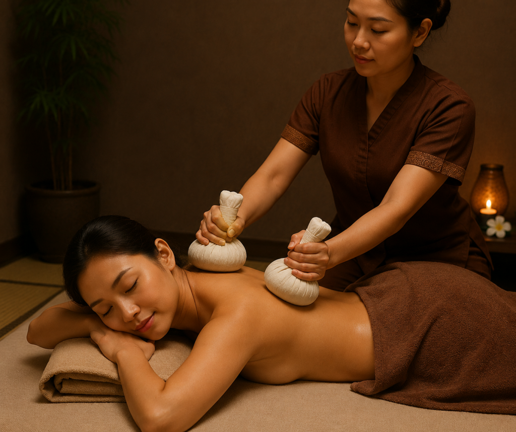 Massagem Thai Compressas Quentes